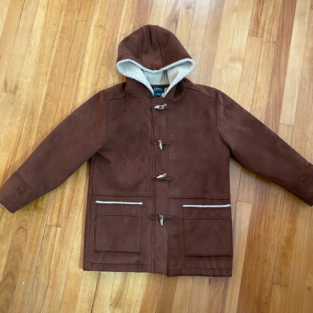 Ralph Lauren Petite Faux-Shearling Coat